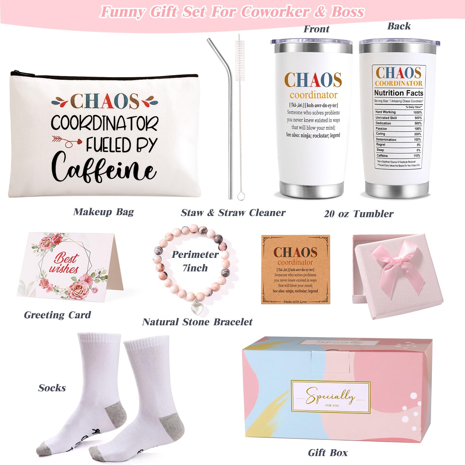 NaiCeay Chaos Coordinator medias con cafe, regalo divertido y cómodo.