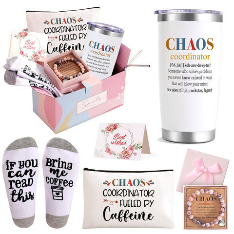NaiCeay Chaos Coordinator tumbler 20oz, mantiene bebidas a temperatura durante horas.