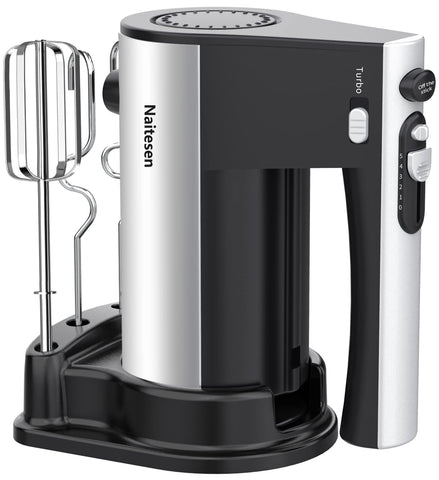 Naitesen batidora eléctrica de mano con mango ergonómico para batidos suaves.
