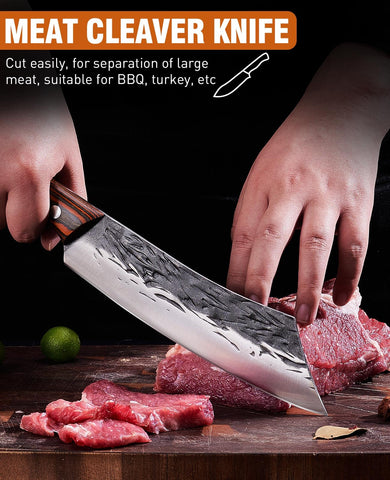 Naitesen cuchillo carne 7-8 pulgadas, filo fino para cortes limpios.