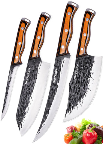 Naitesen cuchillo carnicero de 8,5 pulgadas, ideal para cortes fuertes y rápidos.