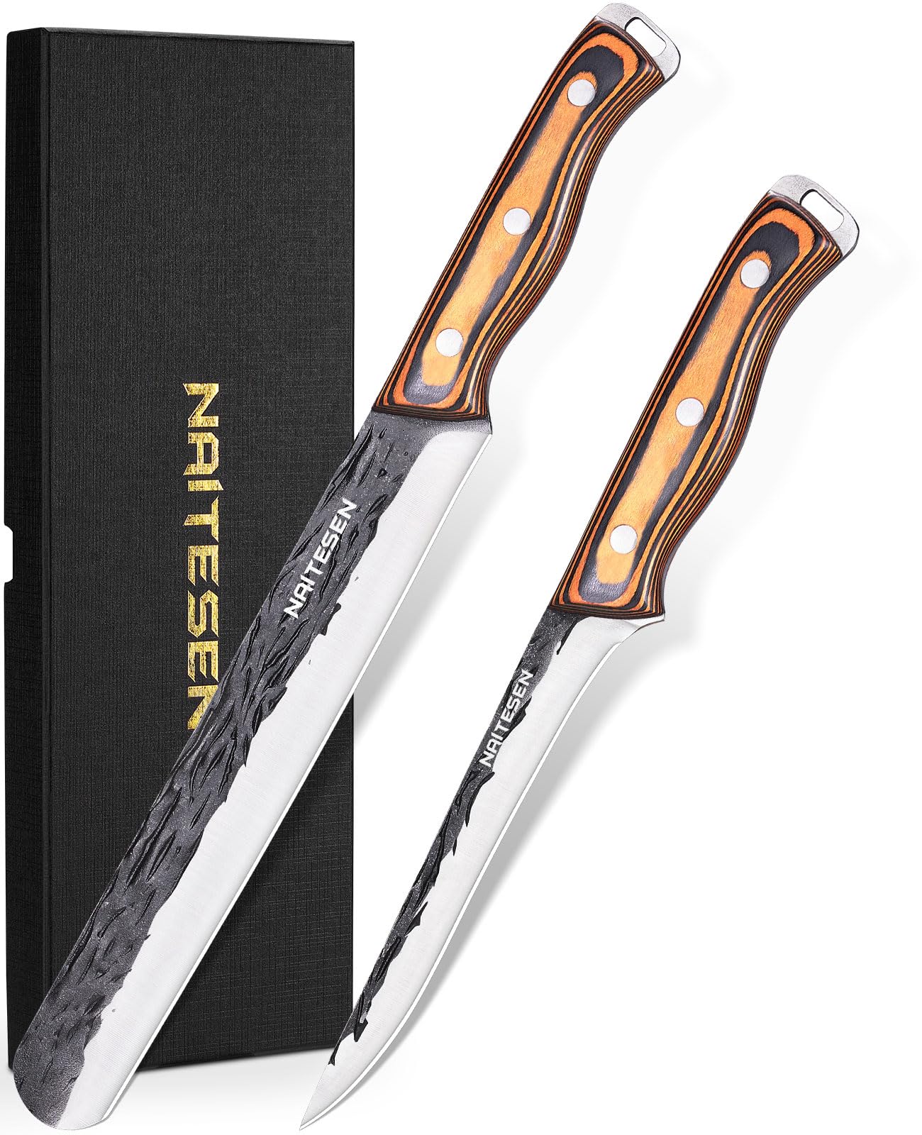 Cuchillo Naitesen para pecho de res con filo de 10 pulgadas para cortes precisos