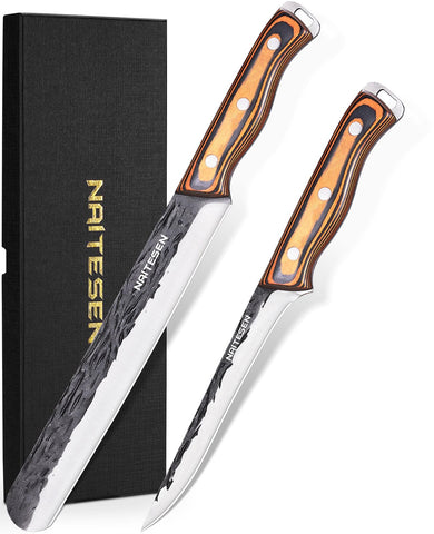 Cuchillo Naitesen para pecho de res con filo de 10 pulgadas para cortes precisos