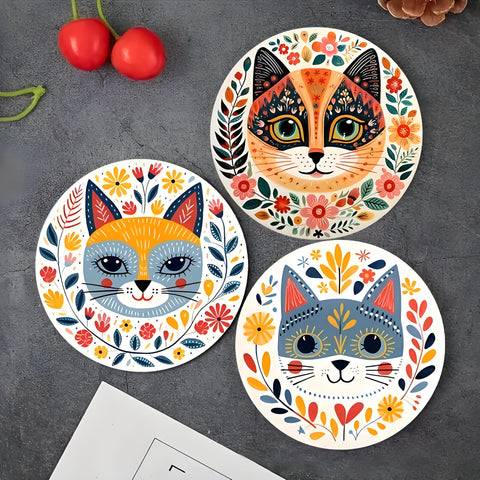 NAJIKA posavasos gato diseño vivo realza tu sala