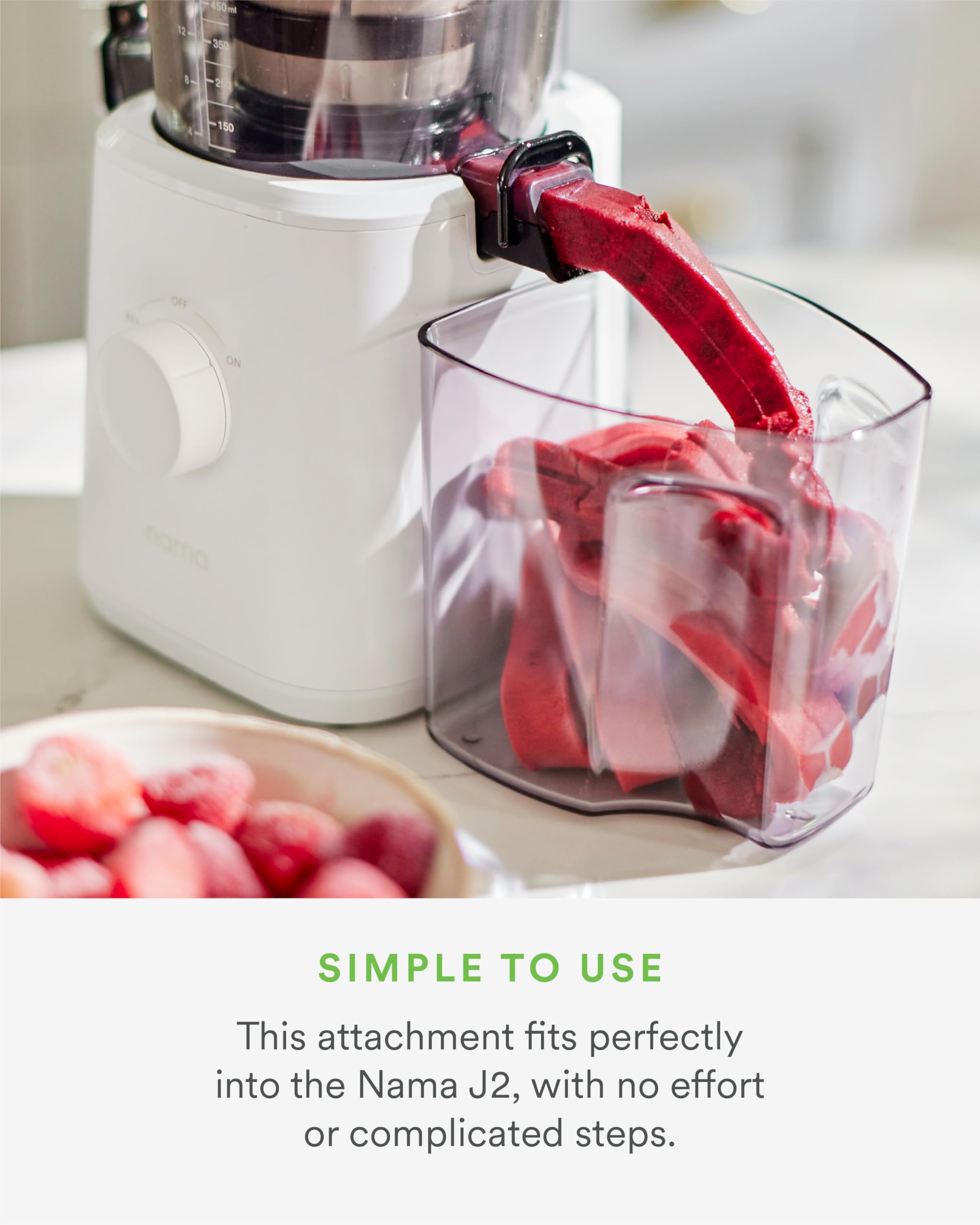 Materiales sin BPA del Nama Sorbet Attachment