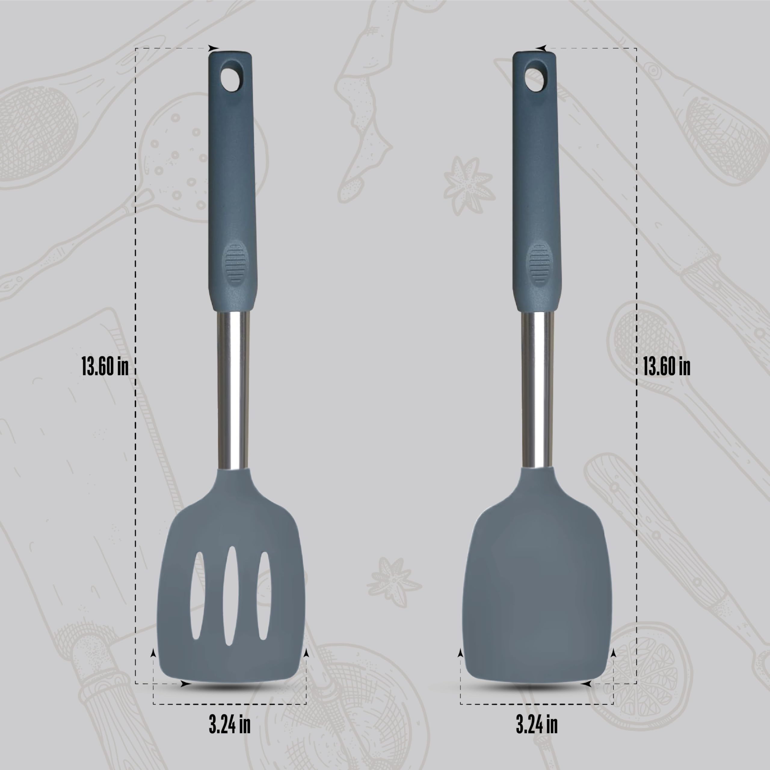 NAMAPRODX espátula de silicona para huevos y pancakes, resistente al calor