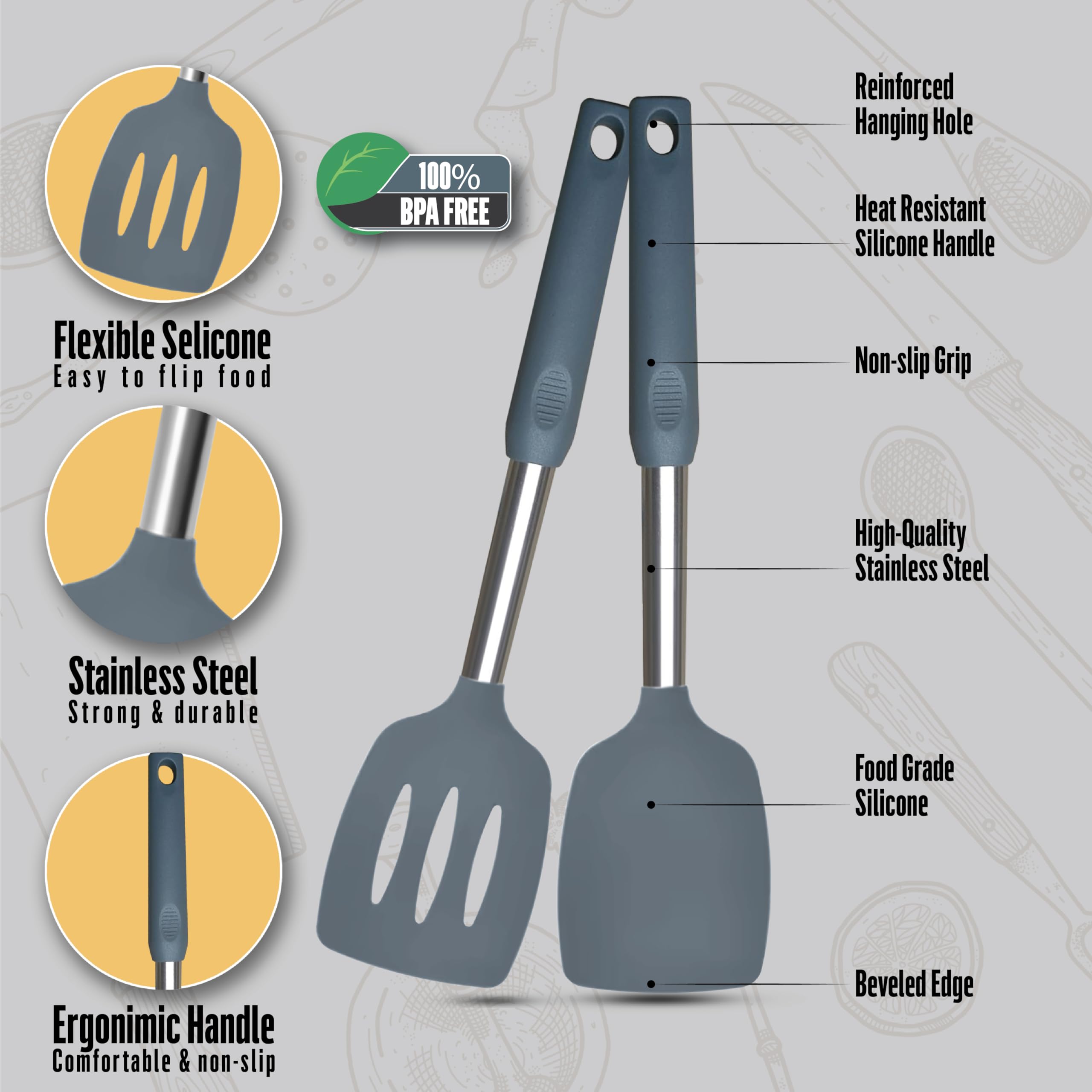 NAMAPRODX juego de utensilios de cocina para uso diario en casa