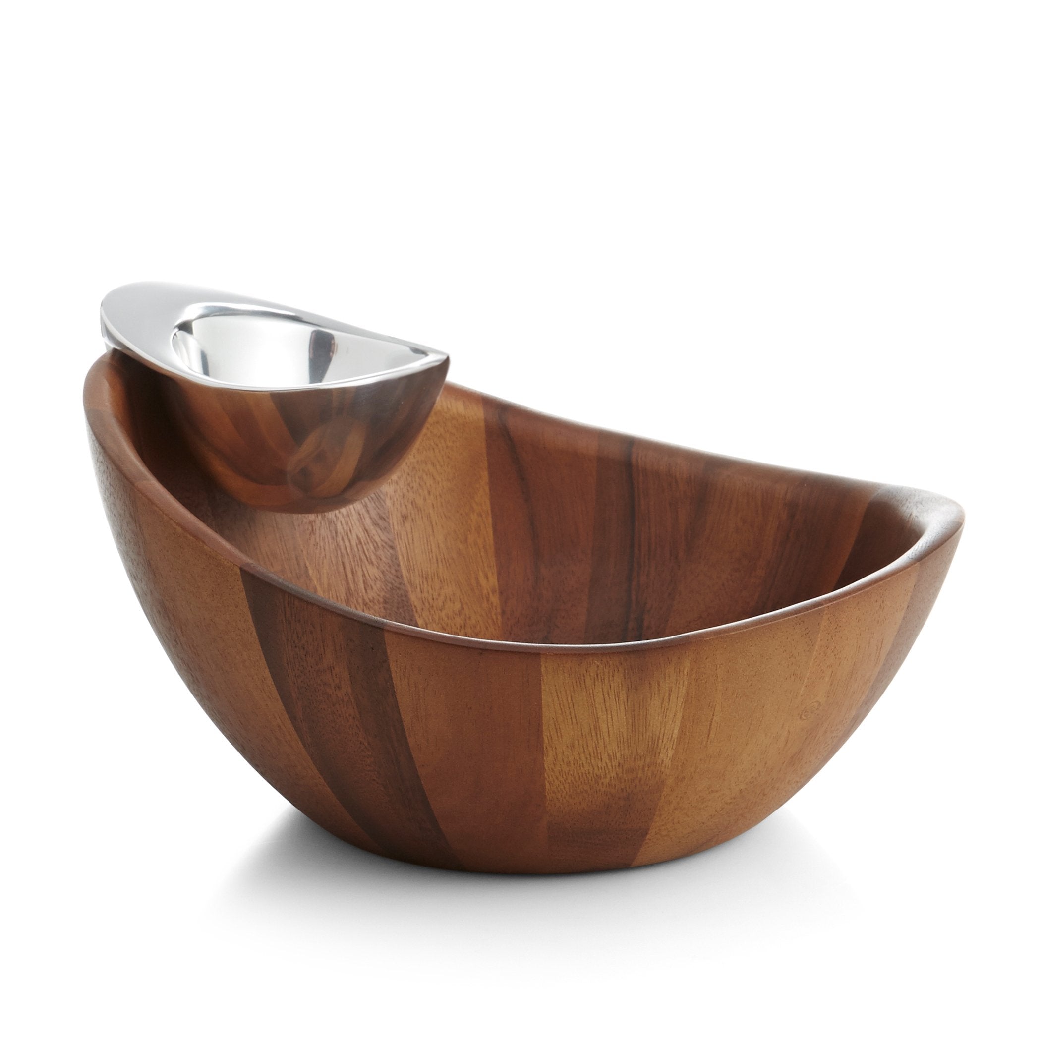 Nambe Harmony cuenco para salsas y aperitivos, ideal para servicios fríos o calientes.