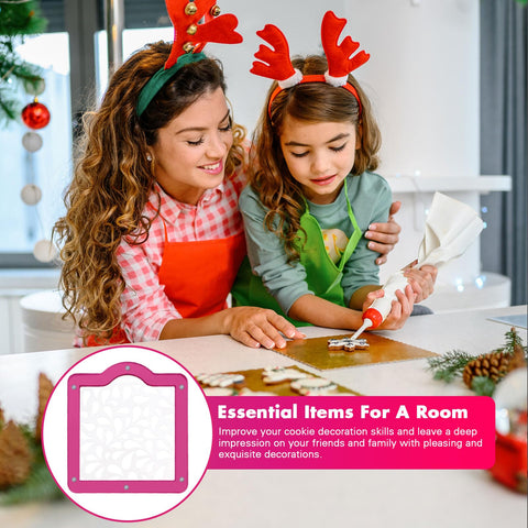 NamcheBarwa conjunto estencil magnético rosa, ideal para decoraciones rápidas.