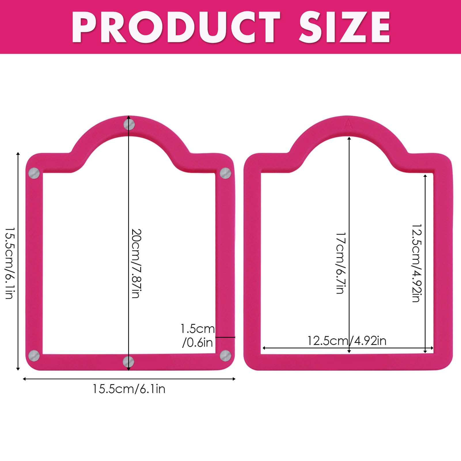NamcheBarwa placa acrílica magnética para plantillas, soporte estable para decoraciones.