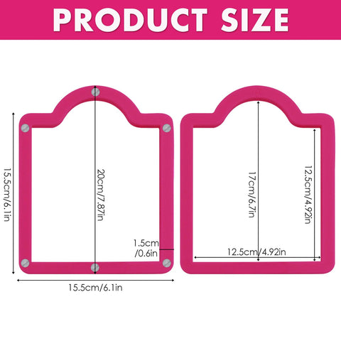 NamcheBarwa placa acrílica magnética para plantillas, soporte estable para decoraciones.
