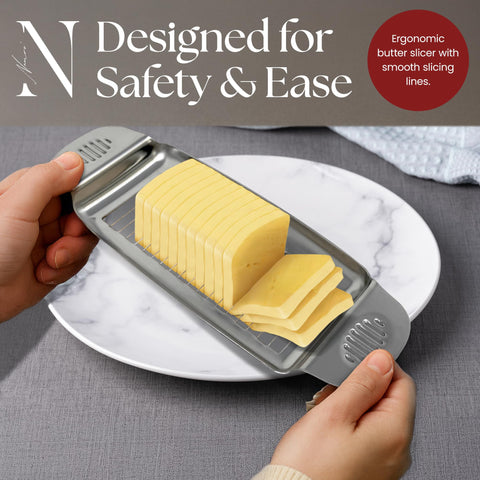 Namre diseño ergonómico para cortar mantequilla fácilmente.