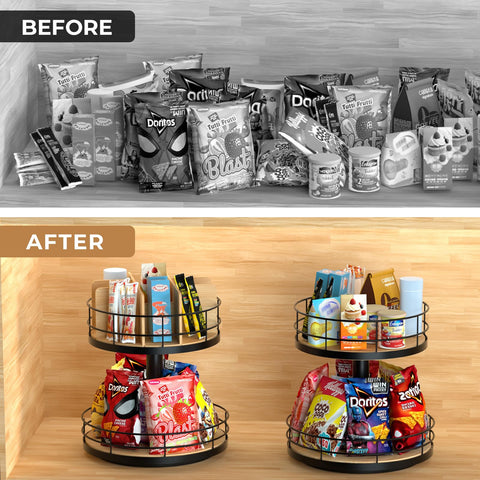 NANAGIFTREE Estructura duradera resiste uso diario y mantiene los snacks ordenados.