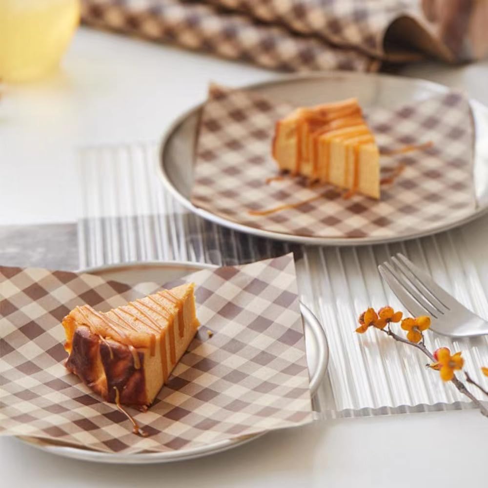 Nanaiche papel encerado para alimentos, formato 8,7x8,7 pulgadas, ideal para envolver bocadillos y reducir grasa.