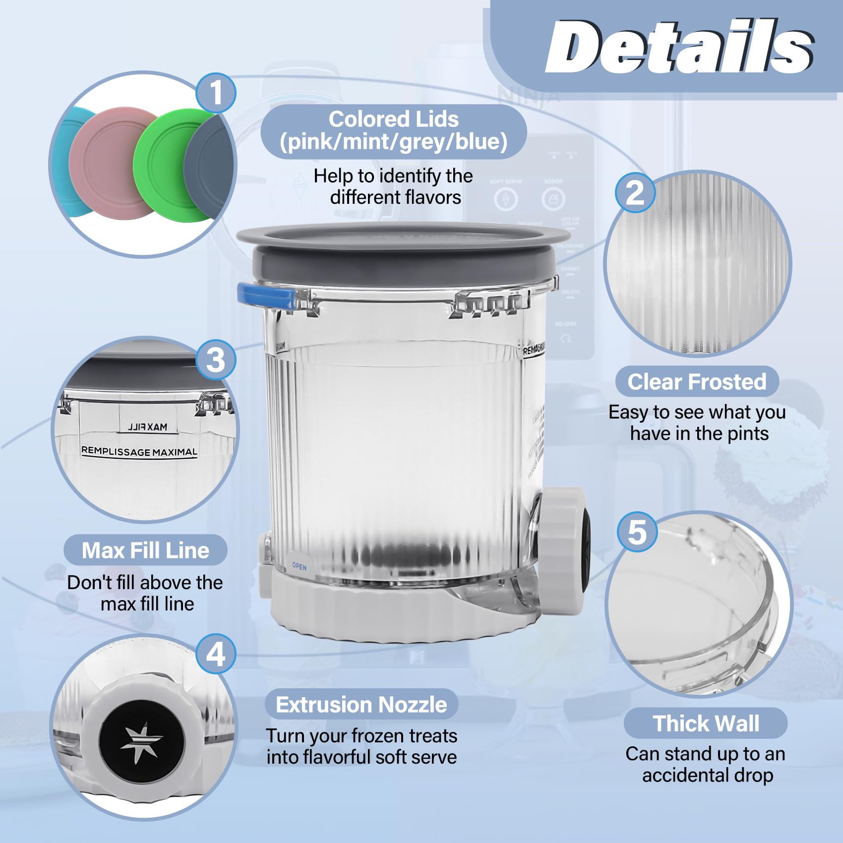 Nanobaby vaso de 16 oz en policarbonato resistente