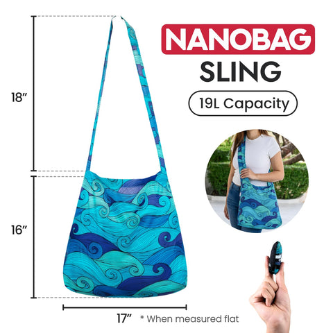 Nanobag nylon ripstop resistente, lista para cargas de 66 libras