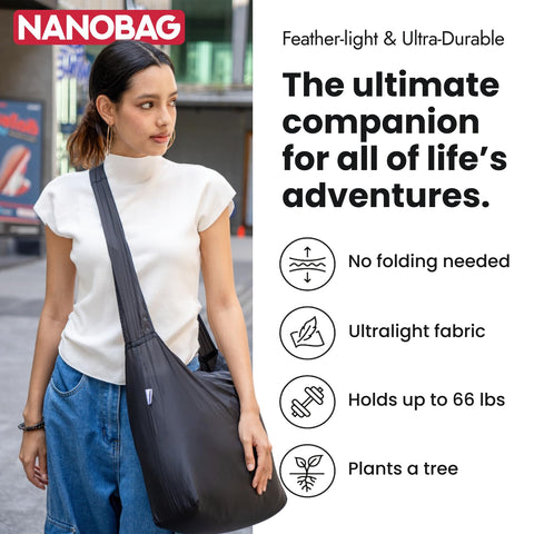 Nanobag Sling con capacidad de 19 litros para compras