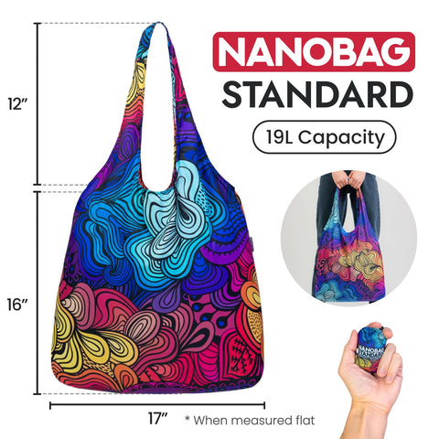 Nanobag Tote se pliega en segundos para mayor comodidad.