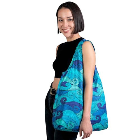 Nanobag plegable-en-bolso: bolsa compacta para llevar en el bolso