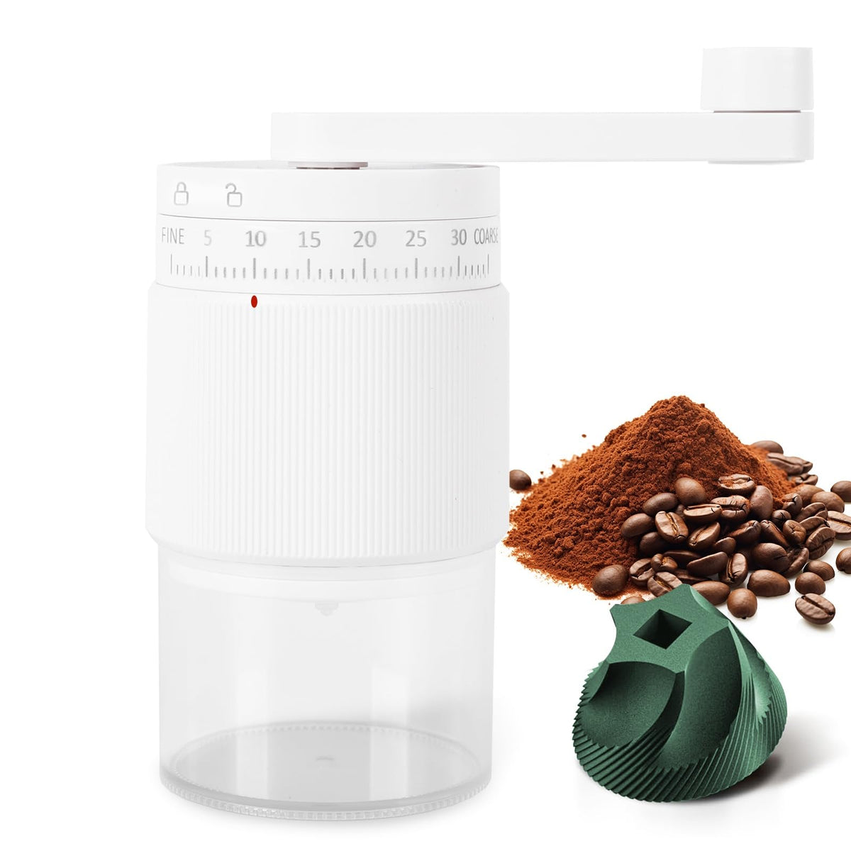 NANSPATH molino manual con muelas cerámicas 95: molienda estable para espresso