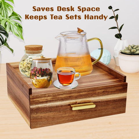 NANXITU organizador de té como pieza decorativa en la encimera.