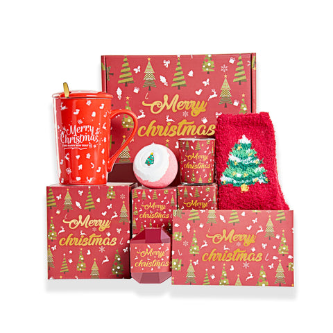 Naruby taza de regalo navideño para mujeres, ideal para momentos de café relajante.