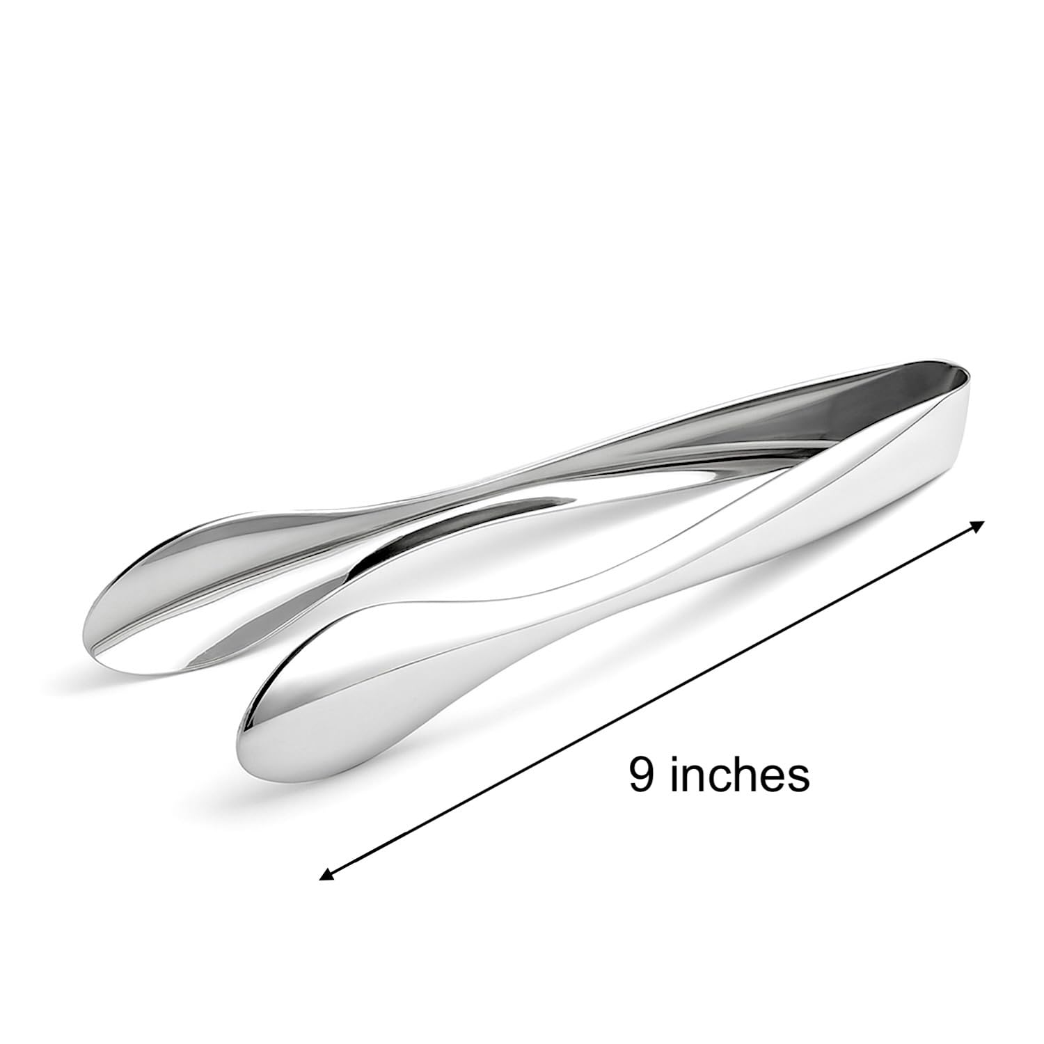 Pinzas Natier para servir ensaladas, acero inoxidable, diseño elegante para mesas.