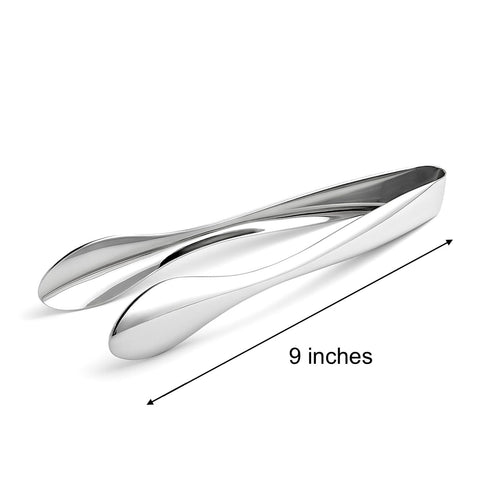 Pinzas Natier para servir ensaladas, acero inoxidable, diseño elegante para mesas.