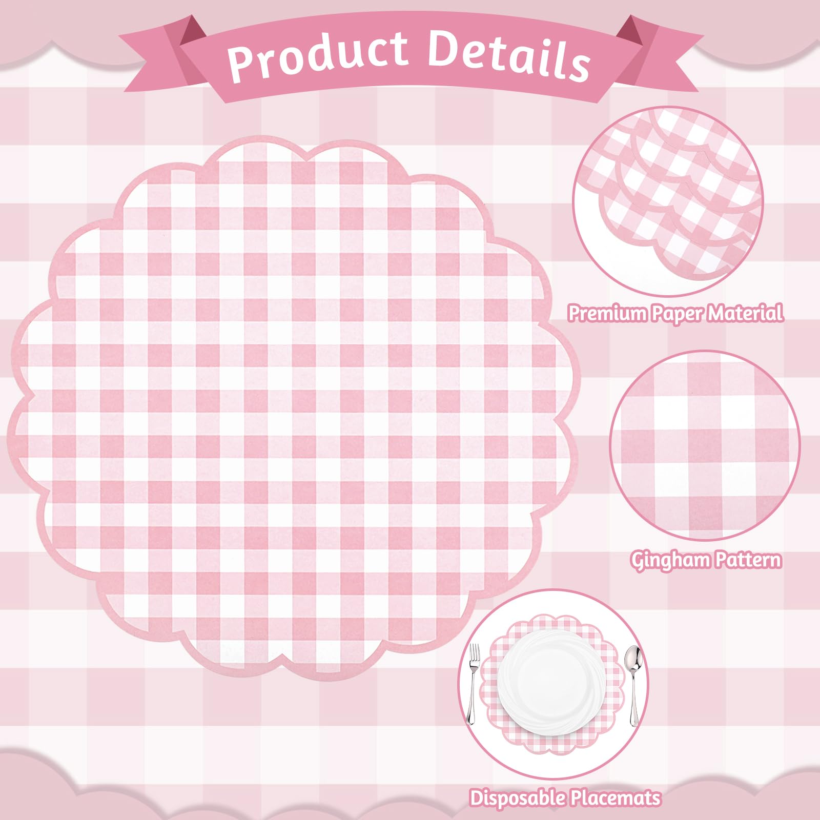 NatNarr mantel desechable rosa para fiestas temáticas y eventos.
