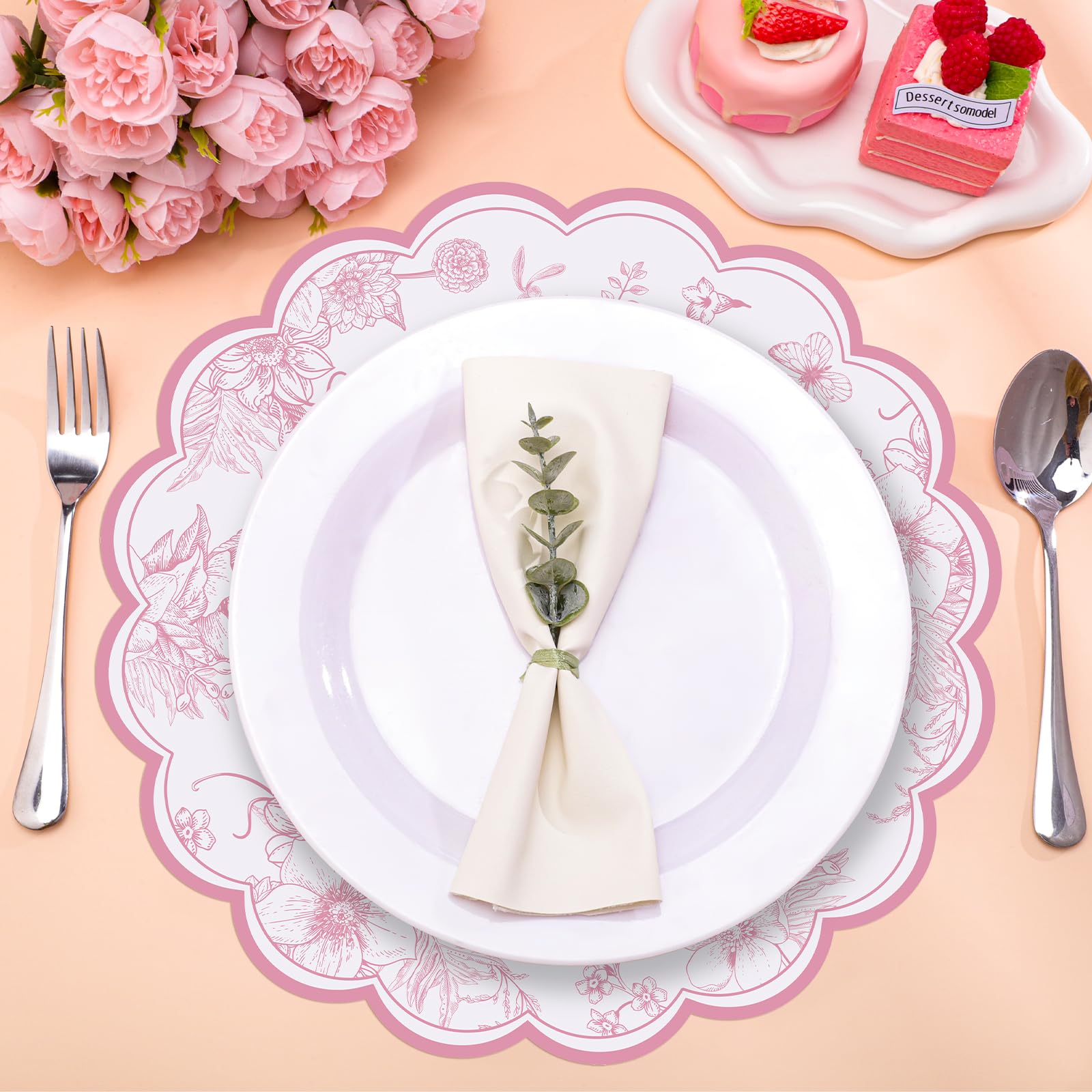 NatNarr mantel rosas para boda o banquete, añade sofisticación.