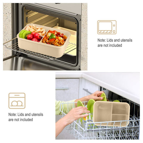 NatraProw Bento Box apto para microondas y lavavajillas.