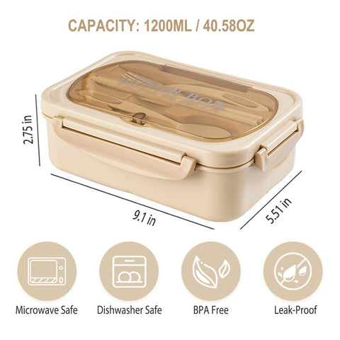 NatraProw Bento Box color khaki para uso diario.