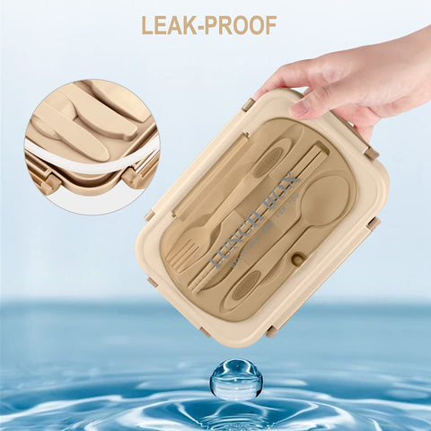 NatraProw Bento Box incluye utensilios para comer en cualquier lugar.