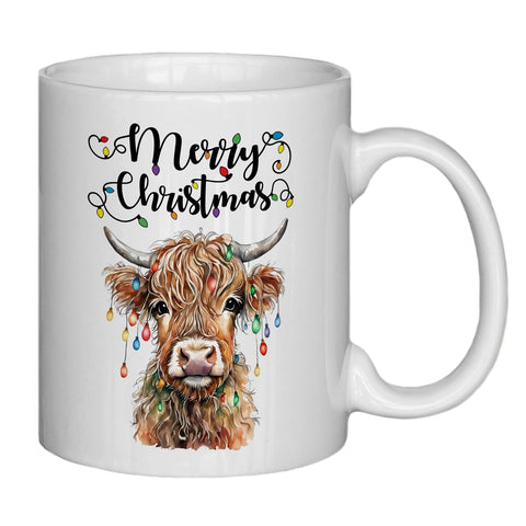 Taza NATSUNO de vaca de las tierras altas, perfecta para café diario.