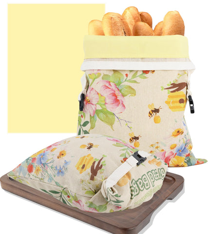 NautDuty bolsa exterior de lino para pan, mantiene la frescura del pan artesanal.