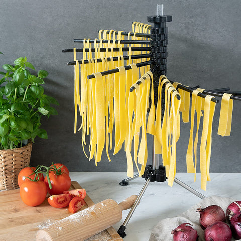 Navaris escurridor con 16 varillas para pasta, secado uniforme.