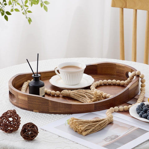 Bandeja NAVORIX para mesa de café con estilo orgánico y manejo fácil