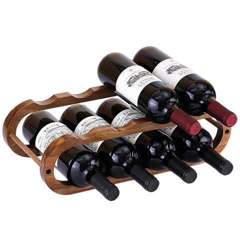 Navtcow estante para vino y botellas de dos niveles optimiza el espacio en cocina