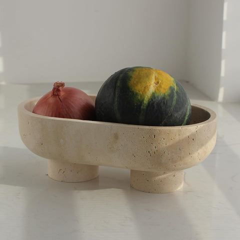 Nawgnail uso diario para fruta travertina natural en cocina