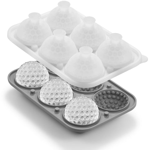 Bandeja Nax Caki con forma de bola de golf para hielo 3D, ideal para cócteles fríos.