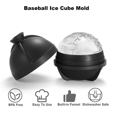 Nax Caki cubos de hielo béisbol grande para bebidas frías y duraderas.