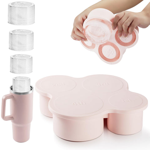 Nax Caki molde de hielo cilindro hueco para 20oz, enfriamiento prolongado