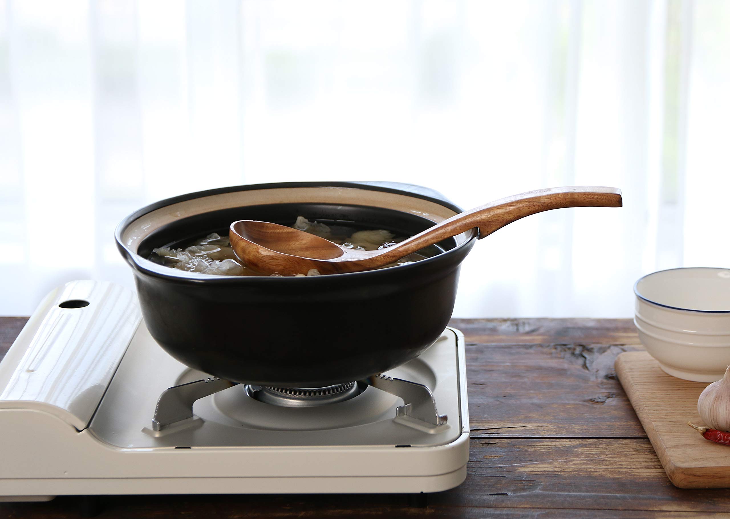 NAYAHOSE set de utensilios de madera teca para cocinar con elegancia natural.