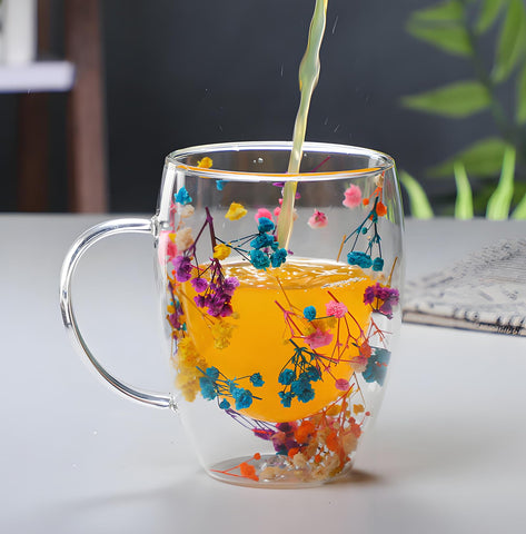 Taza NBHUZEHUA con asa, doble pared y diseño práctico para casa