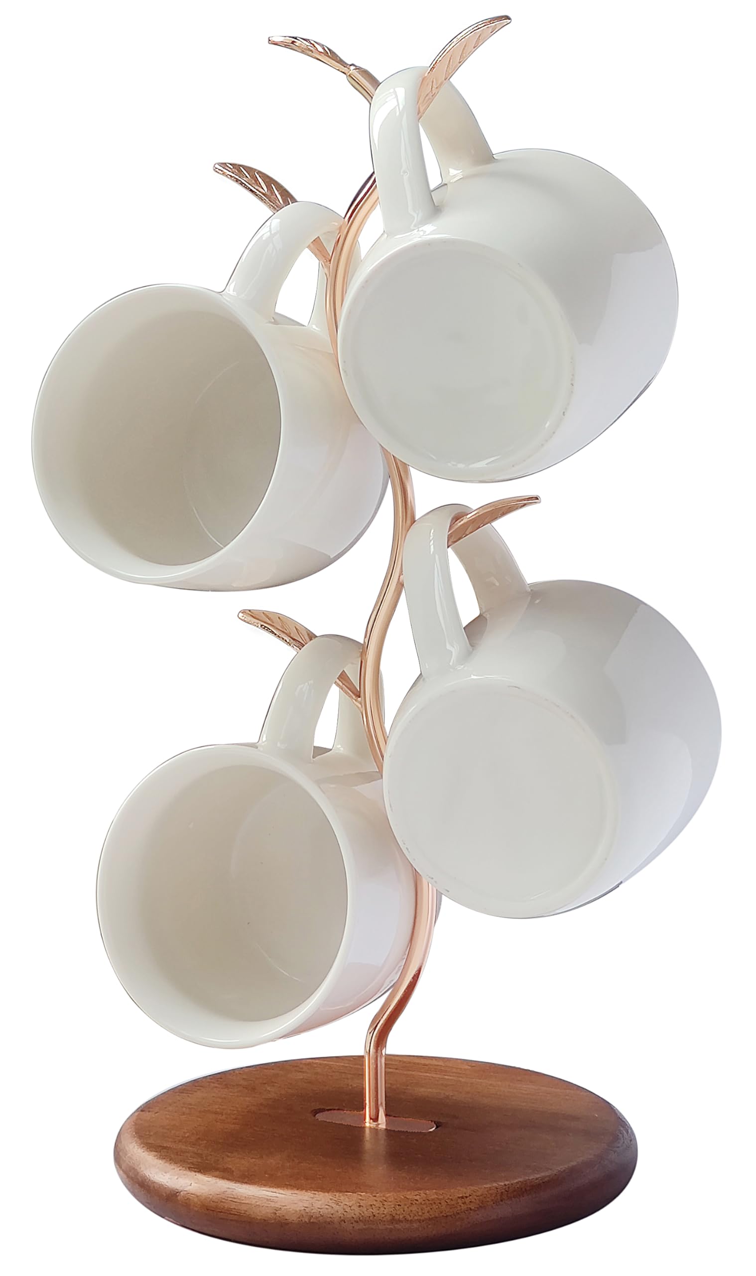 NBUON soporte de hojas para tazas dorado, añade elegancia y organizacion a tu barra de cafe.