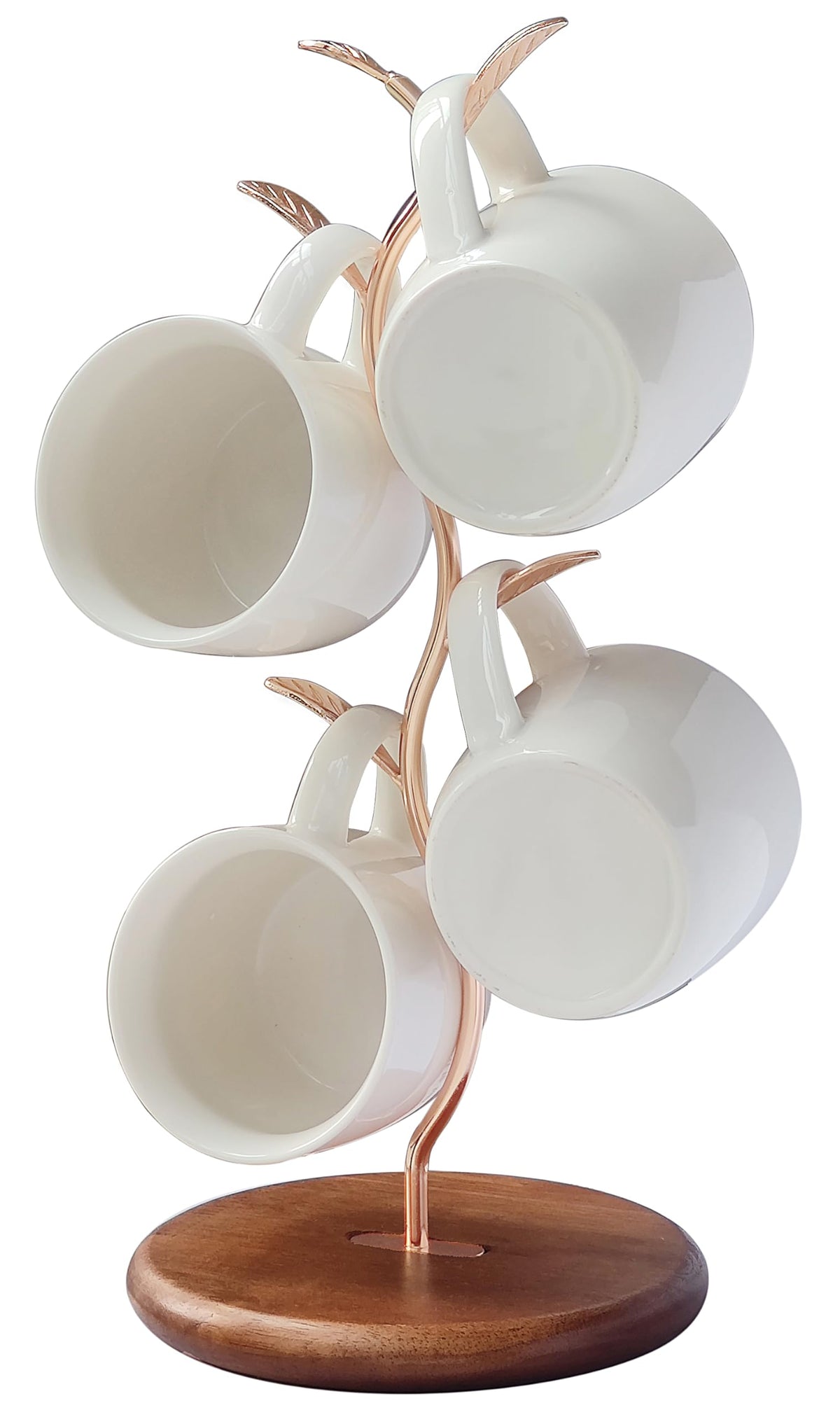 NBUON soporte de hojas para tazas dorado, añade elegancia y organizacion a tu barra de cafe.