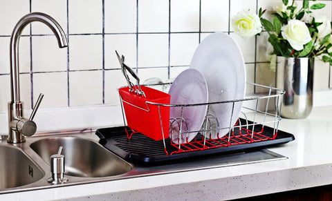Neat-O tabla drenaje platos universal negra, uso resistente, limpieza rápida para la cocina.