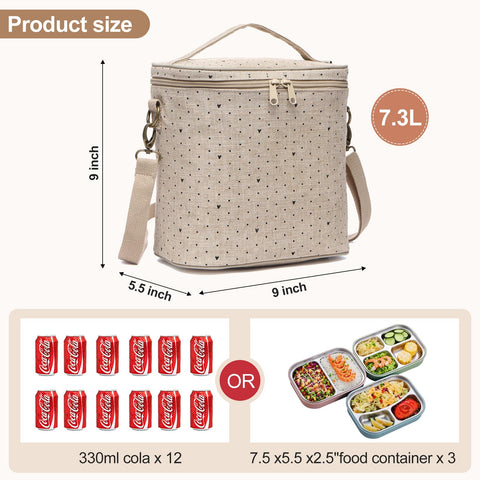 neatlife bolsa almuerzo capacidad 7,3 l para comidas completas