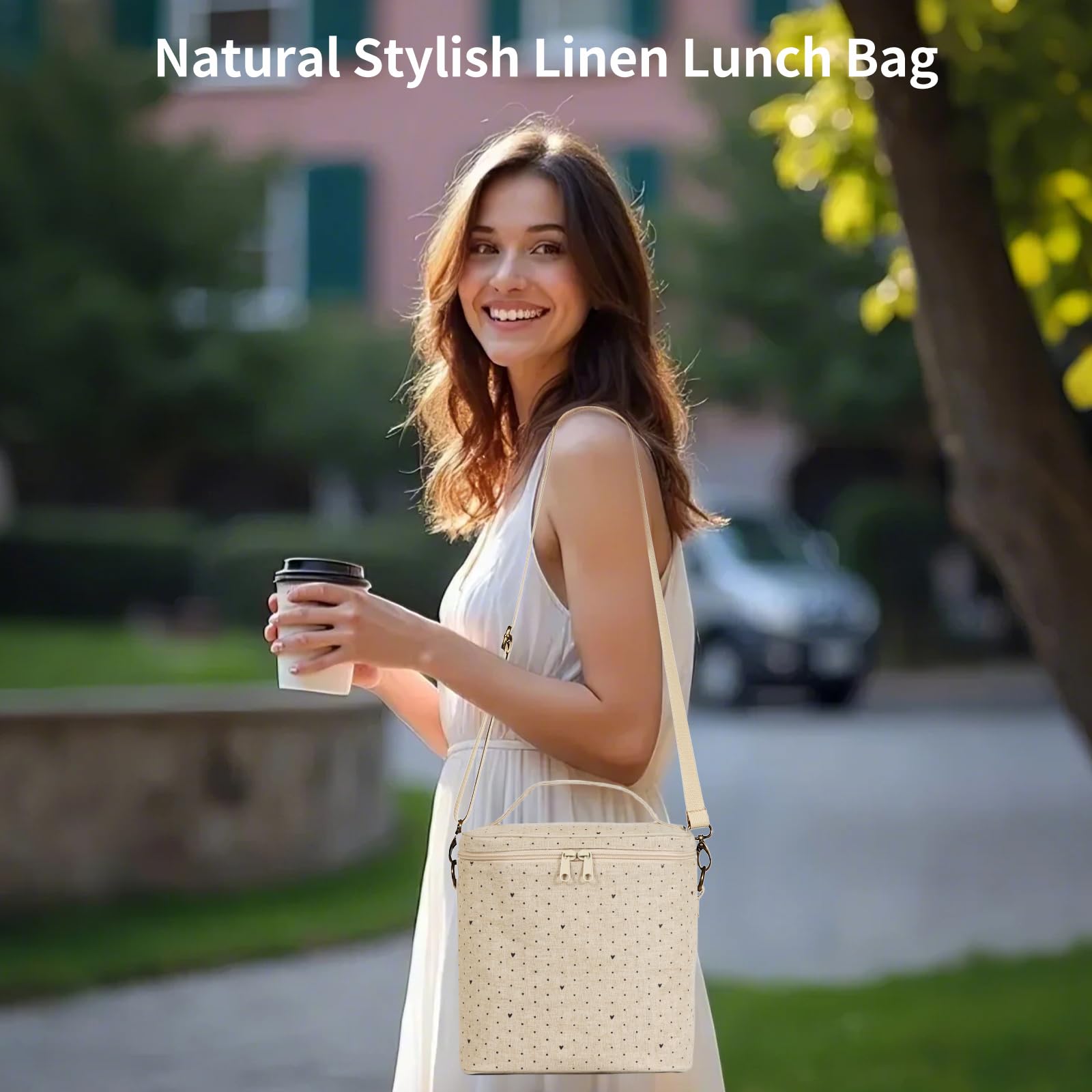 neatlife bolsa exterior resistente de algodón y lino para uso diario