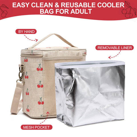 neatlife bolsa almuerzo para mujer, correa ajustable para transporte cómodo